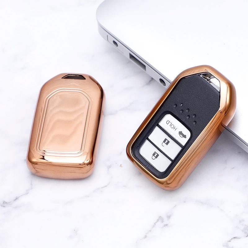 Vỏ Tpu Bảo Vệ Chìa Khóa Điều Khiển Từ Xa Cho Xe Hơi Honda City Hrv Brv Jazz Crv Accord Civic