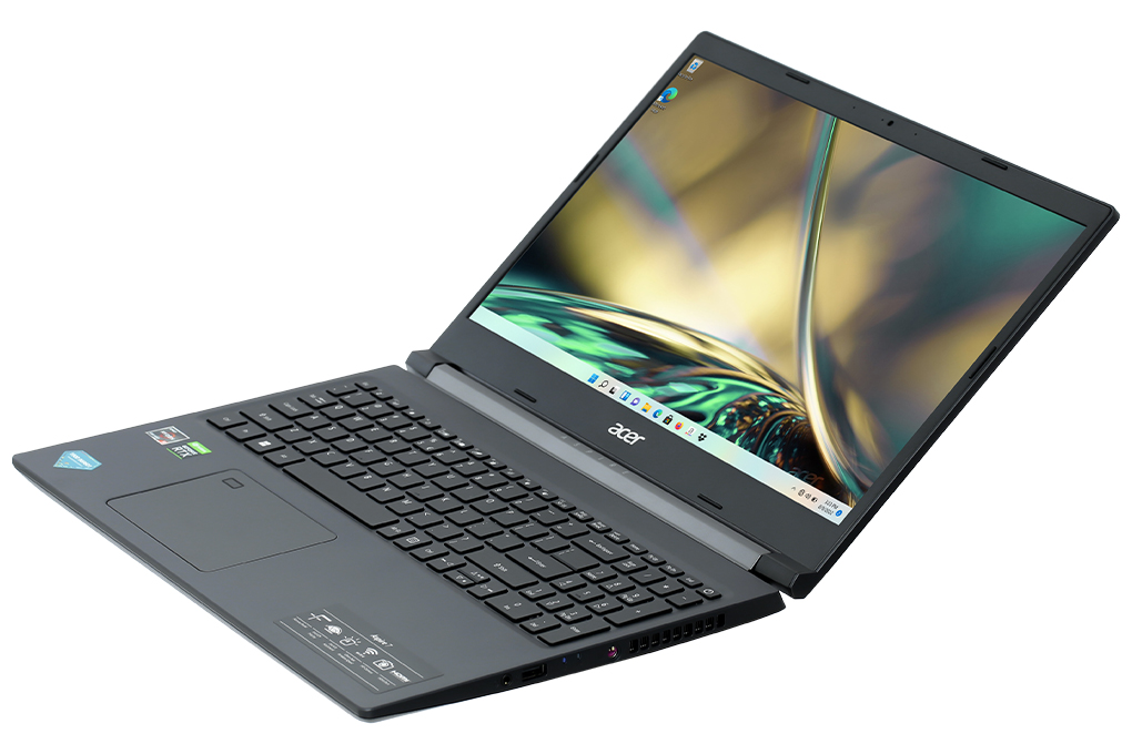 Laptop Acer Aspire 7 A715 43G R8GA R5 5625U/8GB/512GB/4GB RTX3050/15.6&quot;F/144Hz/Win11/(NH.QHDSV.002)/Đen - Hàng chính hãng