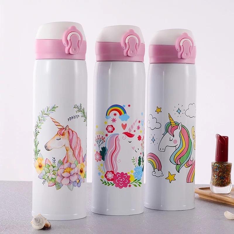 Bình giữ nhiệt nắp bật INOX 304 FG Good Finish họa tiết siêu đáng yêu - An toàn cho bé dung tích 500ml