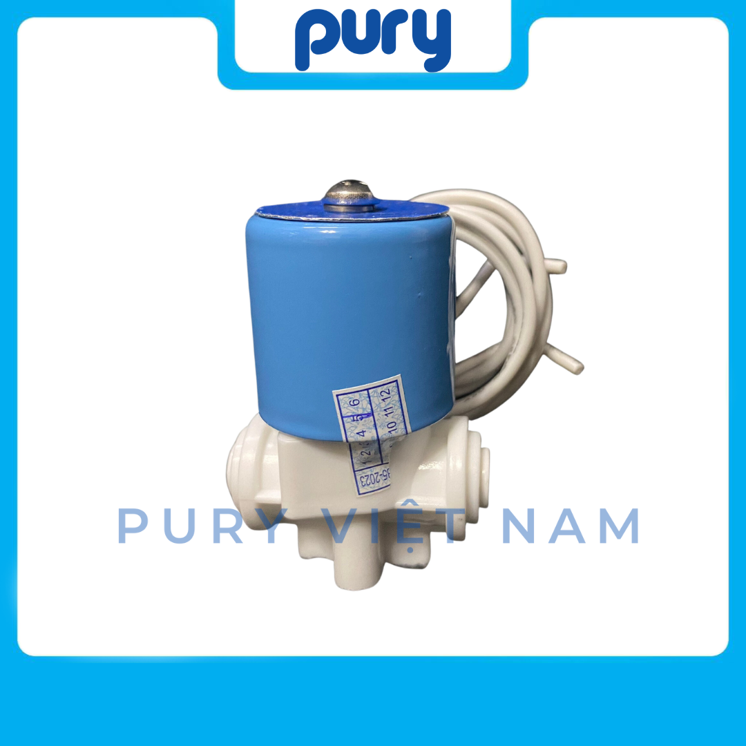 Van Điện Từ Nối Nhanh 24V, 36V Máy Lọc Nước RO --- Van Điện Từ
