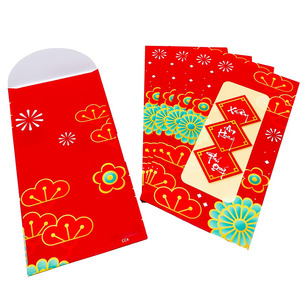 Bộ 5 Bao Lì Xì Tết Bính Ngọ 2026 - Blueangel CC4