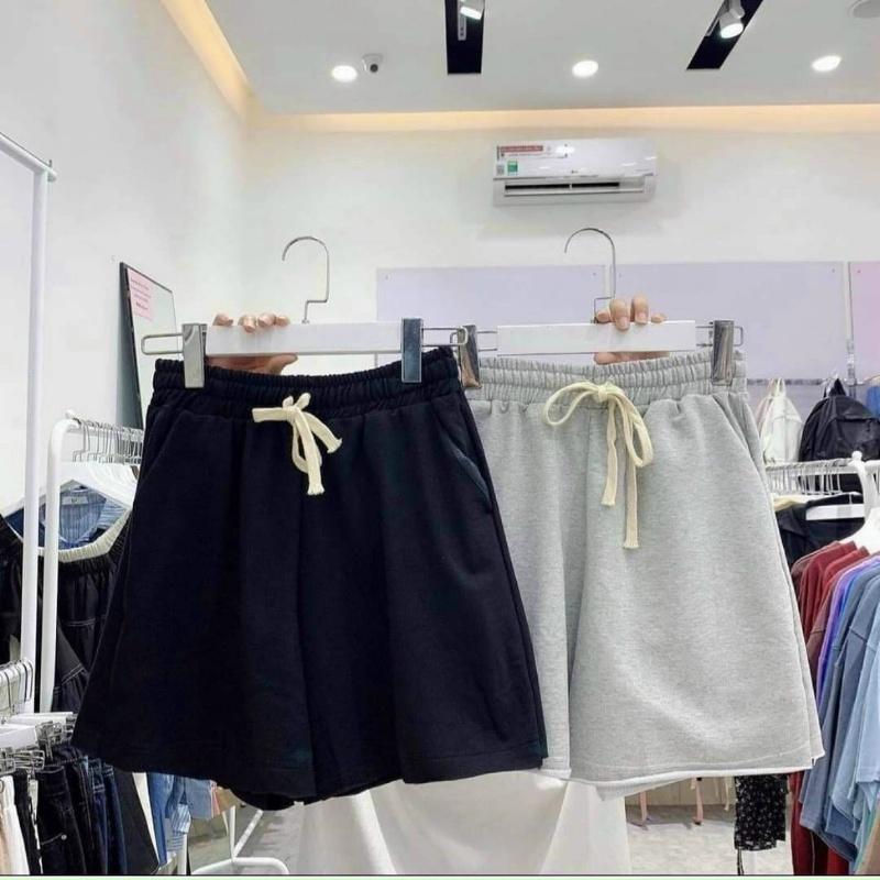 Quần short nữ vải thun cotton da cá unisex thể thao cao cấp ống rộng bigsize mặc nhà ngủ thời trang hàn quốc đẹp TRƠN FR