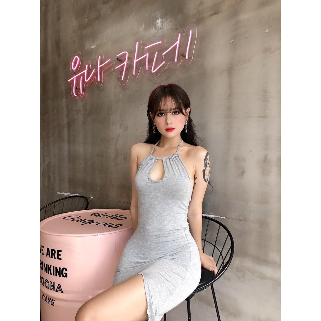 Đầm Body Yếm Xẻ Đùi - YD196270