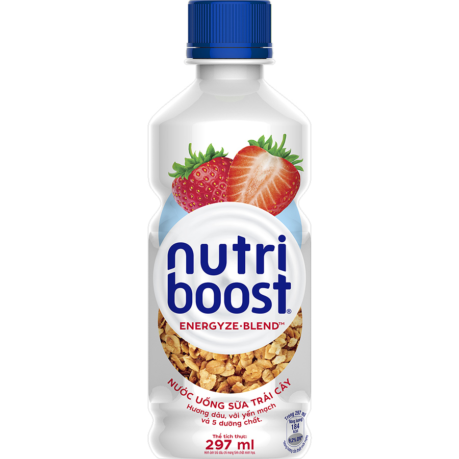 Lốc 6 Chai Sữa Nutriboost Thế Hệ Mới Hương Dâu