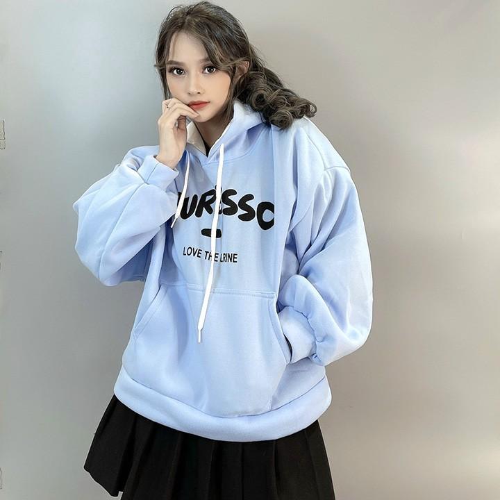 ÁO HOODIE - ÁO KHOÁC NỈ NGOẠI Form Dơi Tay Phồng Purbsso