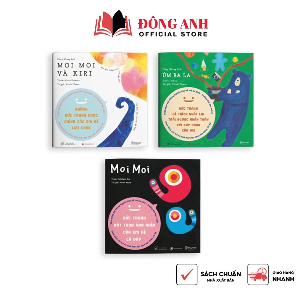 ￼Sách - Combo 3 cuốn Ehon Moi Moi Và Những Người Bạn dành cho bé từ 0-6 tuổi
