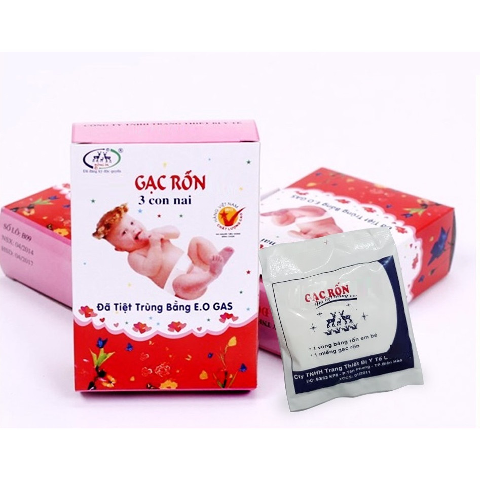 Set 5 Hộp Gac Rốn Cho Bé Siêu Mềm, Kháng Khuẩn Tự Nhiên (Hộp=15Chiếc)