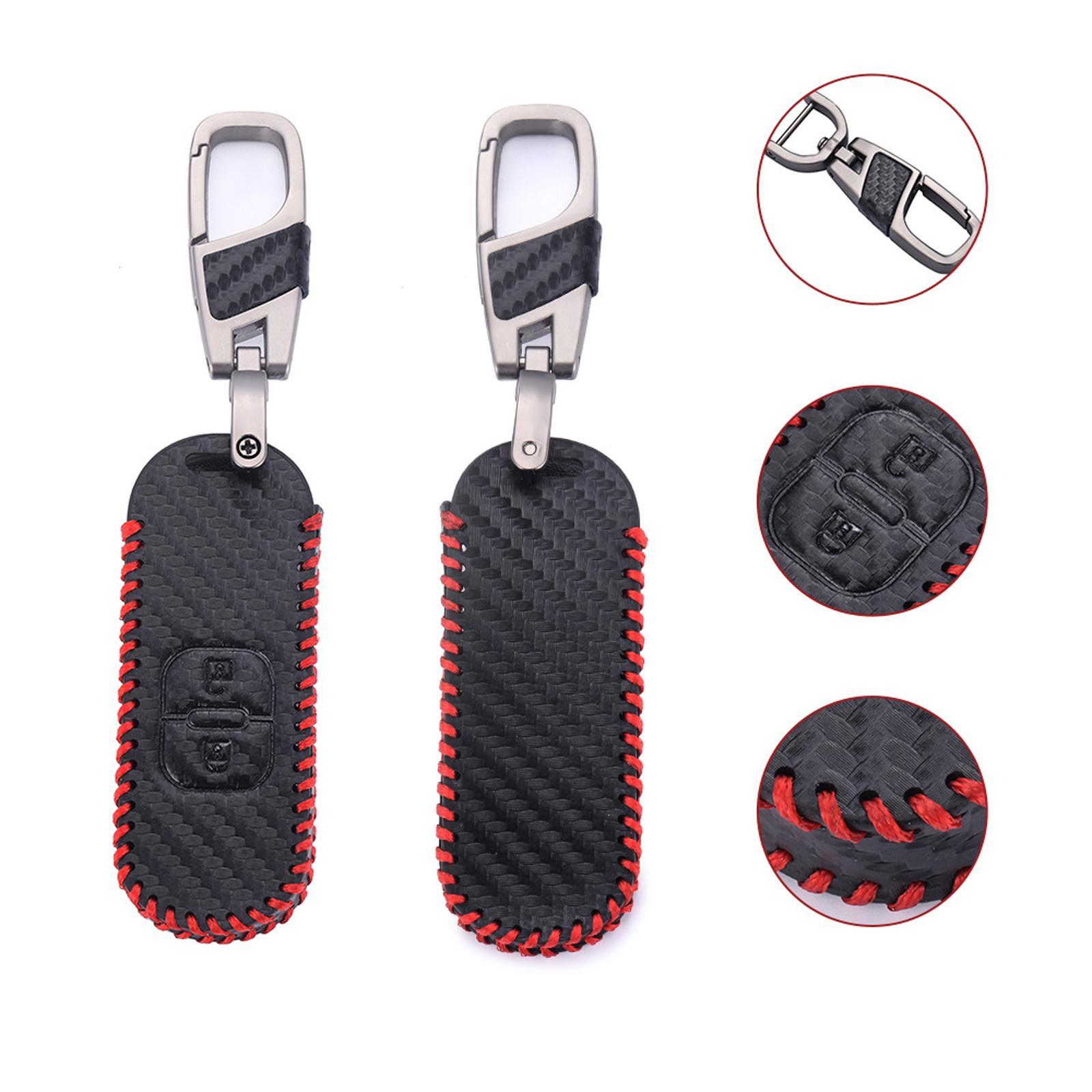 Leather Car Key Case Keychain Replacement Shell for