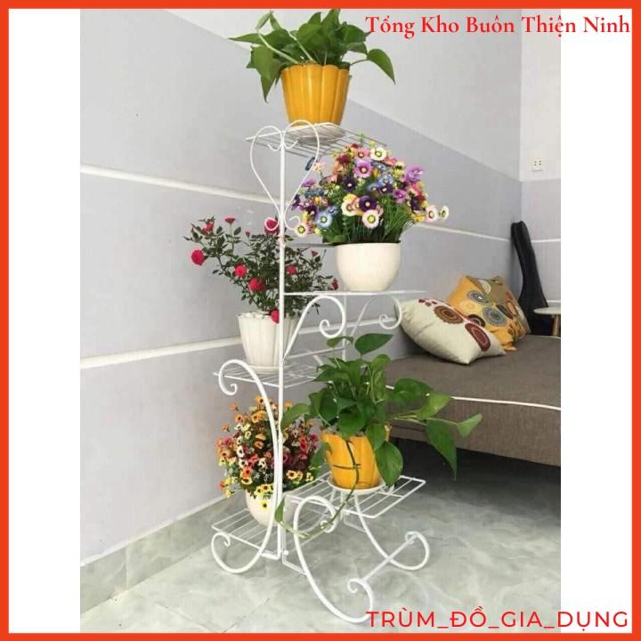 Kệ Để Chậu Hoa Cây Cảnh 5 Tầng Sang Trọng (bằng sắt siêu bền)