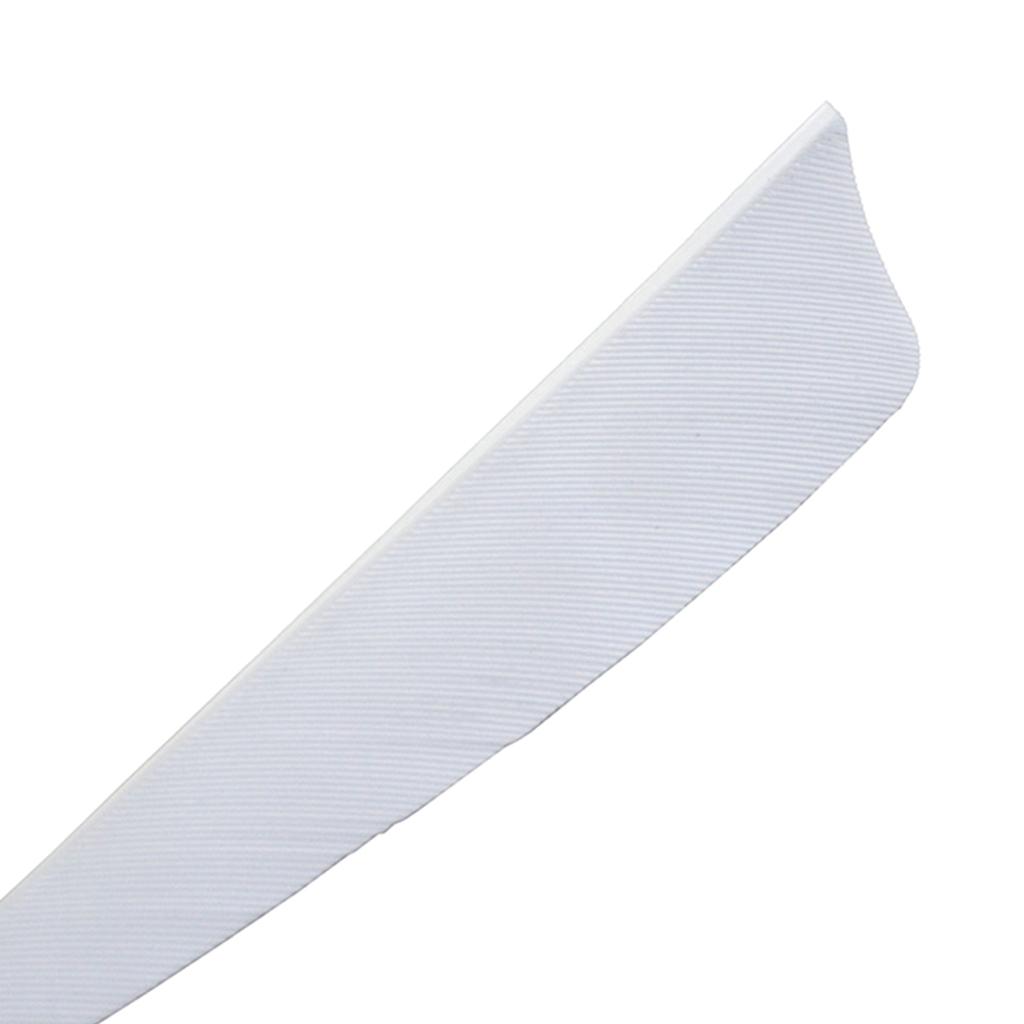 12Pcs 3 inch Feather Arrow Vane Fletchings for DIY Arrow Archery Bow White