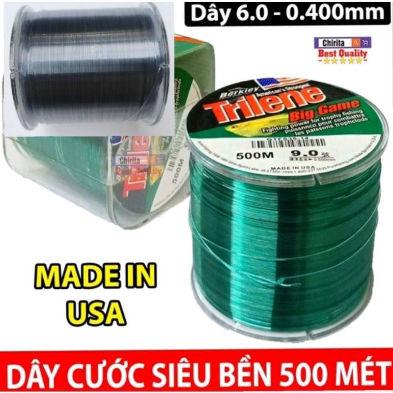 Cước câu cá cước mỹ triline 500m tàng hình