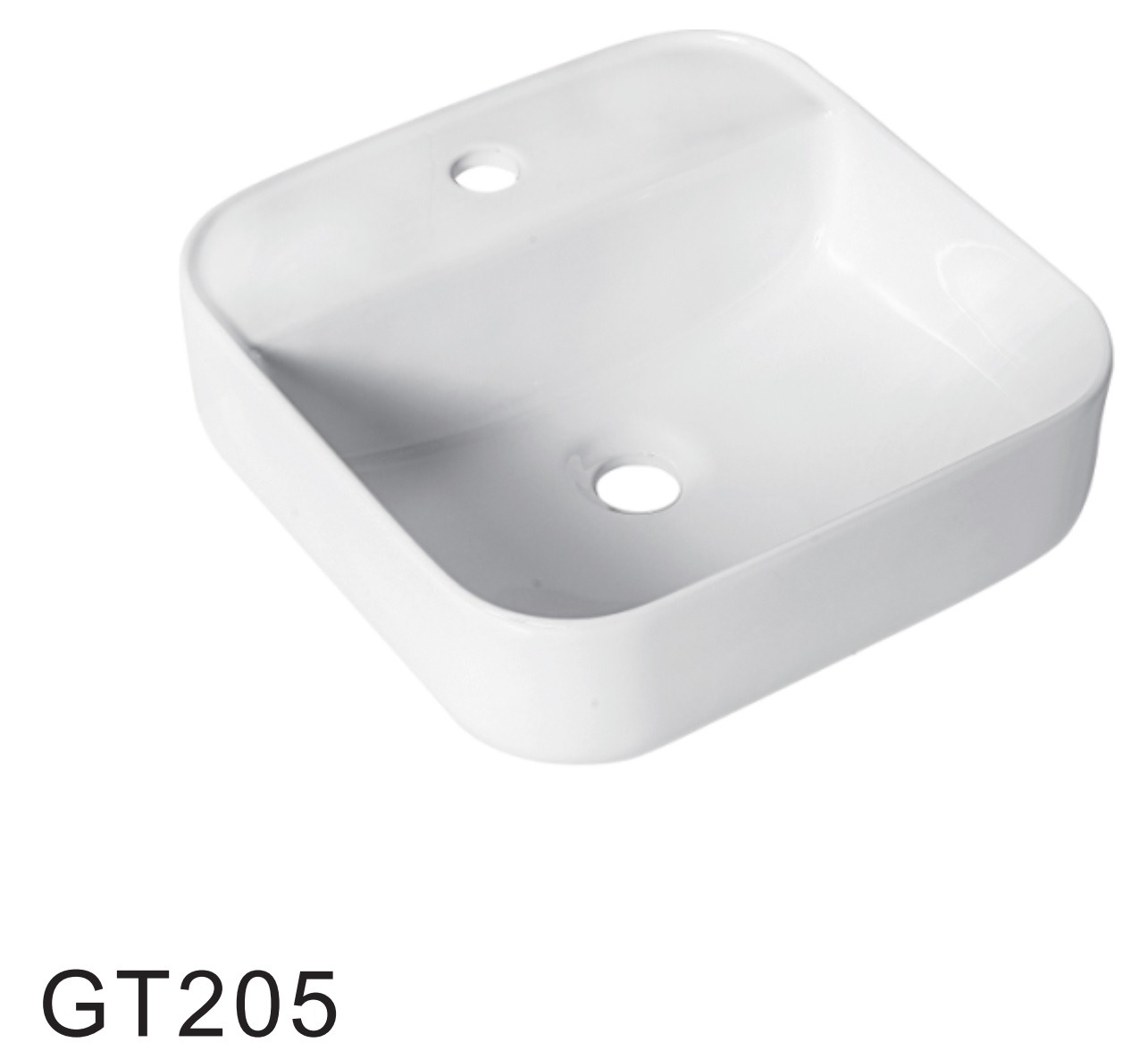 CHẬU LAVABO SỨ GAPPO GT205 - NHẬP KHẨU NGA CHÍNH HÃNG - VÒI THẤP LẮP TRÊN CHẬU