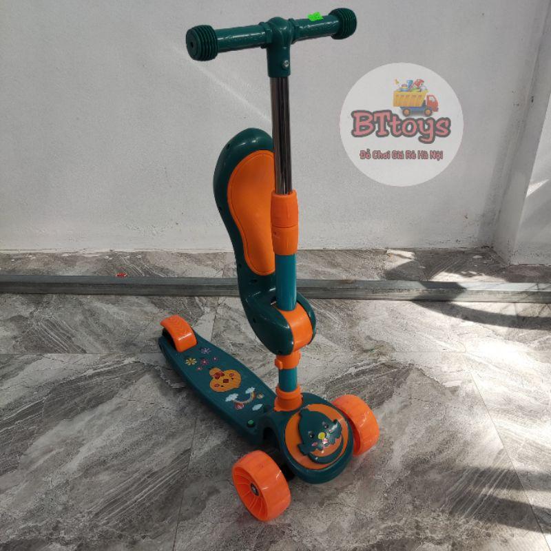 Xe Trượt Scooter Có Đèn Led, nhạc và Ghế Ngồi Tiện Lợi