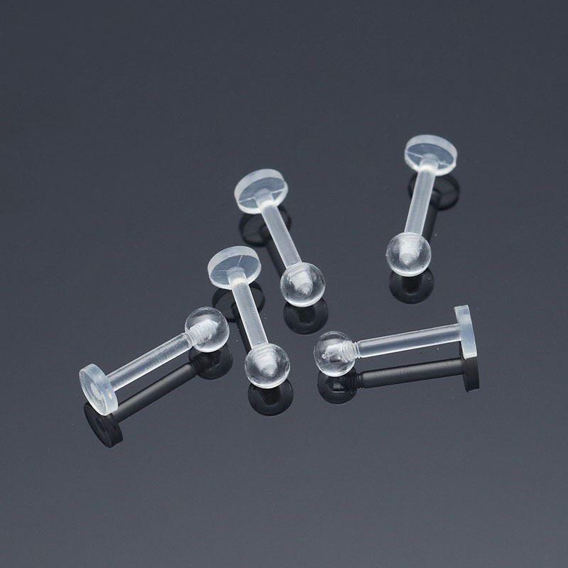 KHUYÊN TRONG SUỐT Giữ Lỗ - Khuyên Nhựa Sinh Học (6mm/8mm/10mm/12mm)