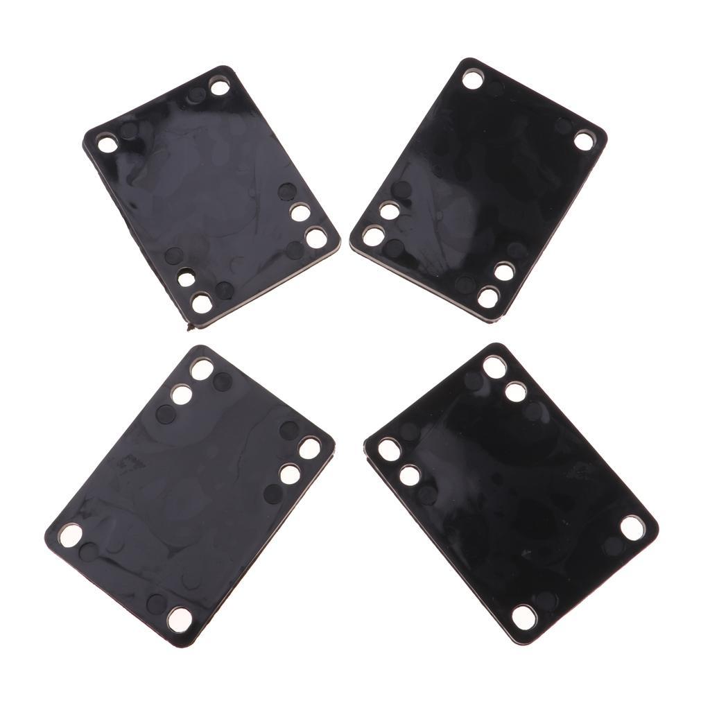 4 Pieces Elevator for Longboard Shockpads Longboards Hardware Accessory + 8 Sets 29mm Skateboard Hardware Mounting Bolts to