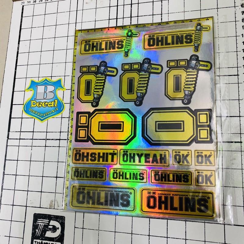 Tem logo stiker chữ O