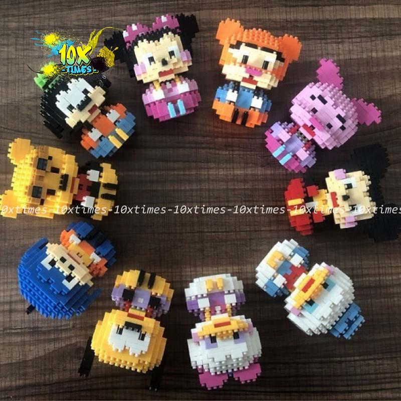 Đồ chơi Lego nano 3D mô hình lắp ghép đồ chơi disney vịt donald, chuột mickey lego sáng tạo trẻ em, quà tặng sinh nhật