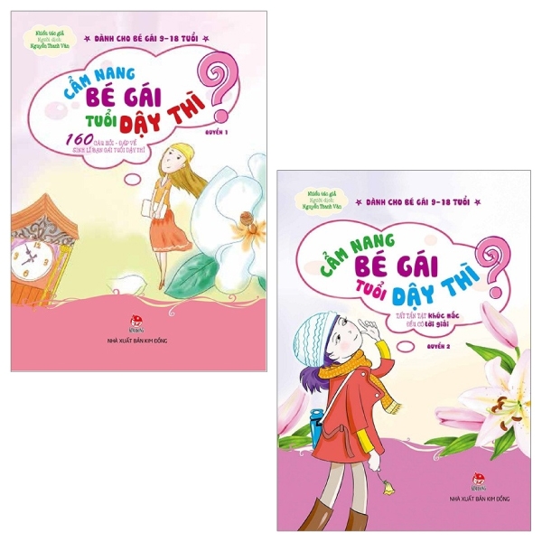 Combo Cẩm Nang Bé Gái Tuổi Dậy Thì - Quyển 1 Và 2