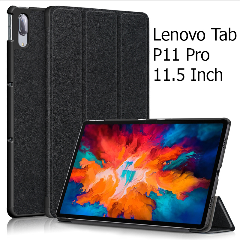 Bao Da Cover Cho Máy Tính Bảng Lenovo Tab P11 Pro 11.5 Inch TB-J706F / Pad pro 11.5 TR-J716 Hỗ Trợ Smart Cover