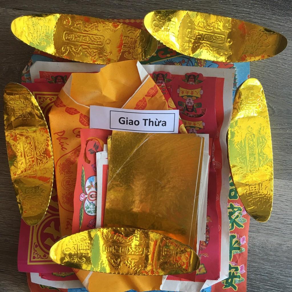 Giấy cúng GIAO THỪA đủ bộ - thờ cúng