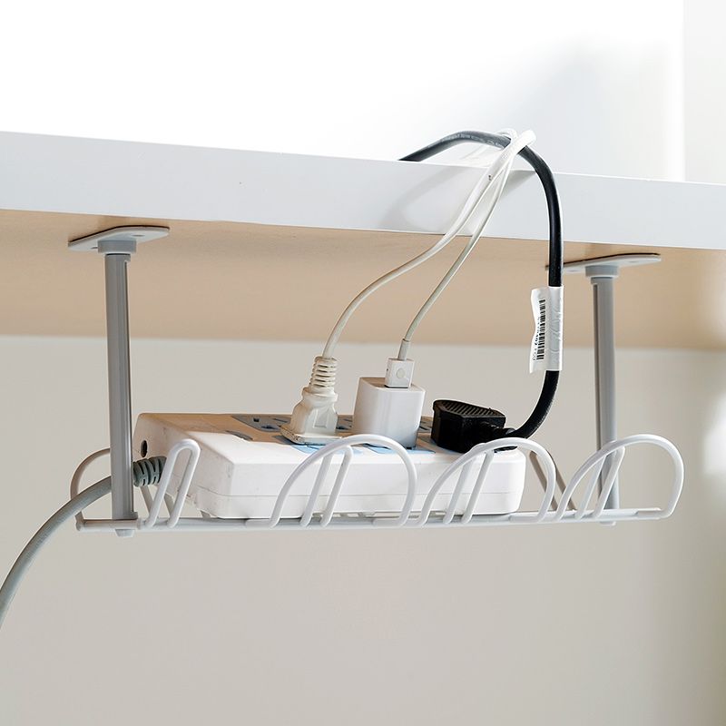 Giá Đỡ Treo Móc Dưới Gầm Bàn Cho Ổ Cắm Điện, Dây Điện, Dây Sạc Giúp Sắp Xếp Gọn Gàng Cho Bàn Làm Việc An Toàn