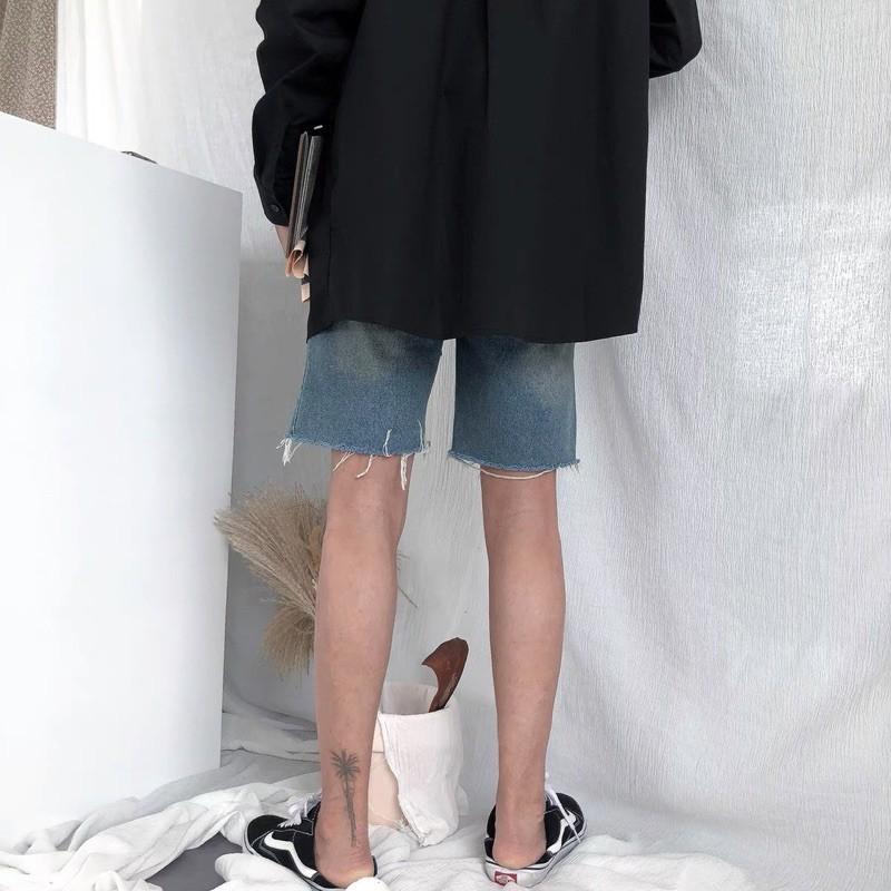 Quần short jeans nam rách