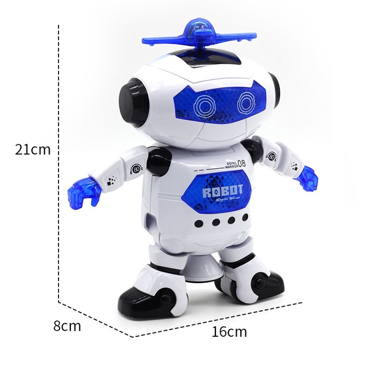 Đồ Chơi Robot vũ trụ có đèn led và biết nhảy theo điệu nhạc