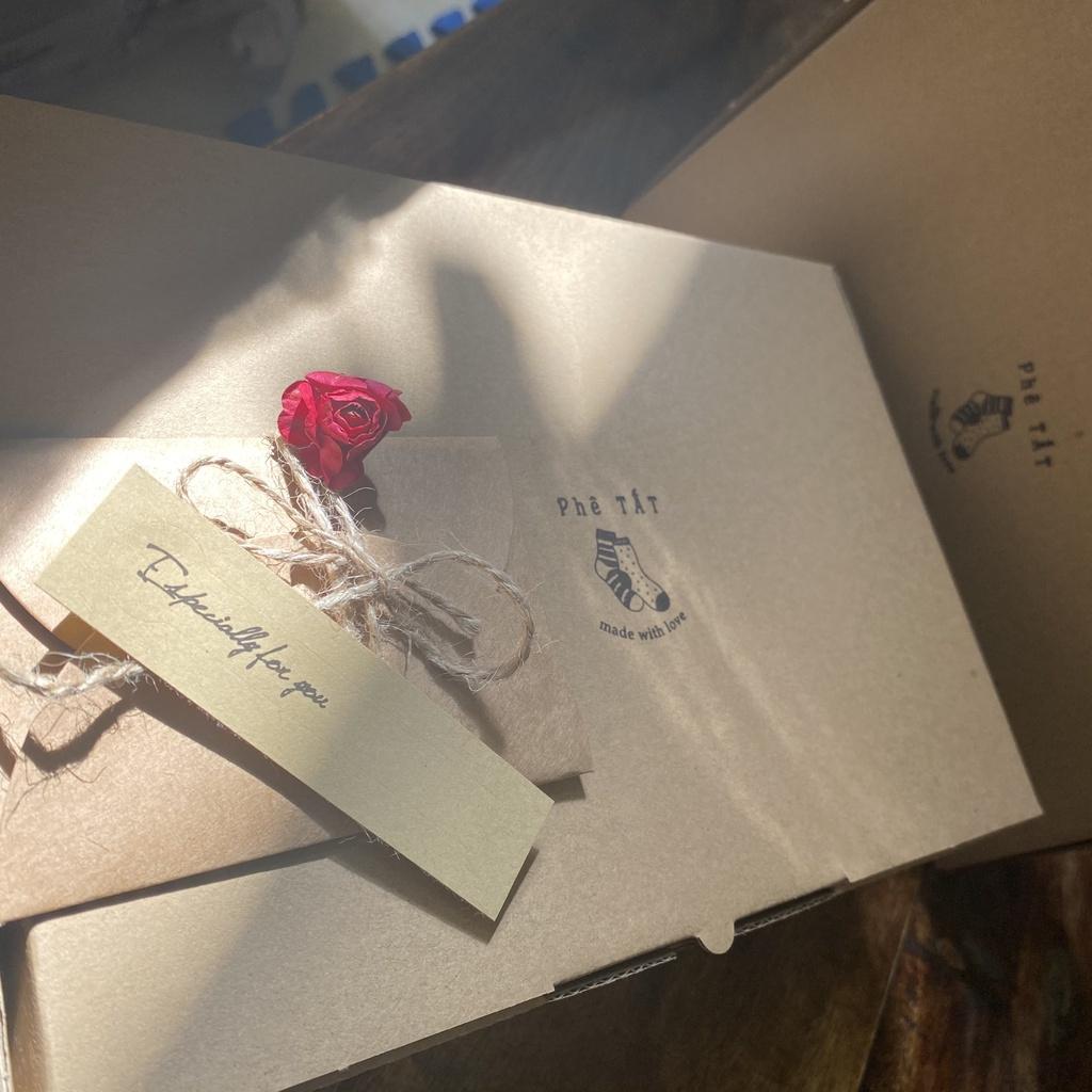 Hộp Kraft Đựng Sản Phẩm Làm Quà Tặng Hộp Quà Giáng SinhNoel Sinh Nhật, Hộp Quà Cưới, Tặng Bạn Trai, Bạn Gái Tùy Chọn Cam