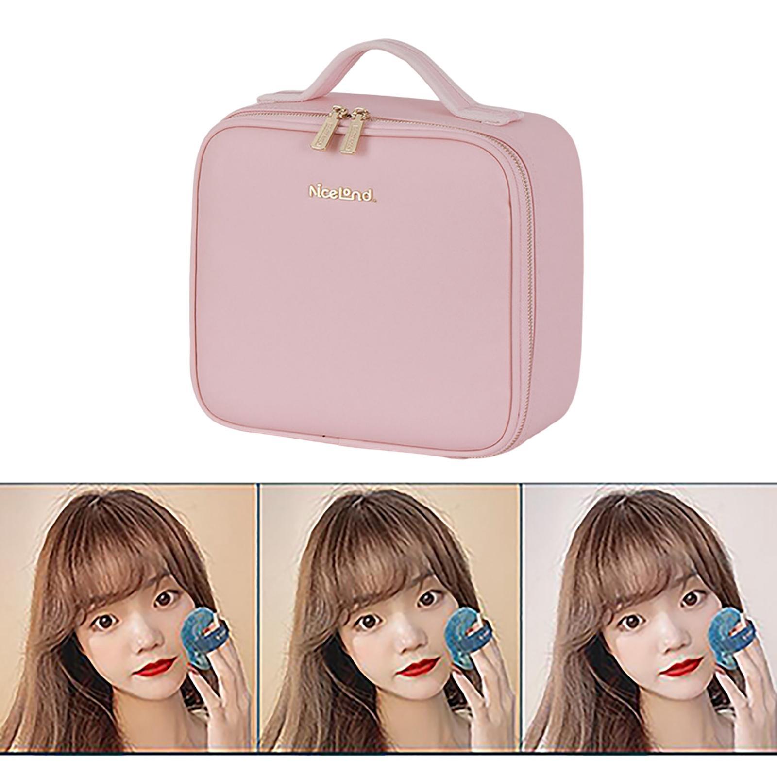 Makeup Case with  Adjustable Dividers for Women Girls