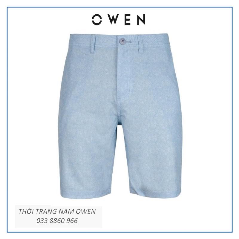 OWEN - Quần short nam Owen màu xanh nhạt 20352 - Quần short gió