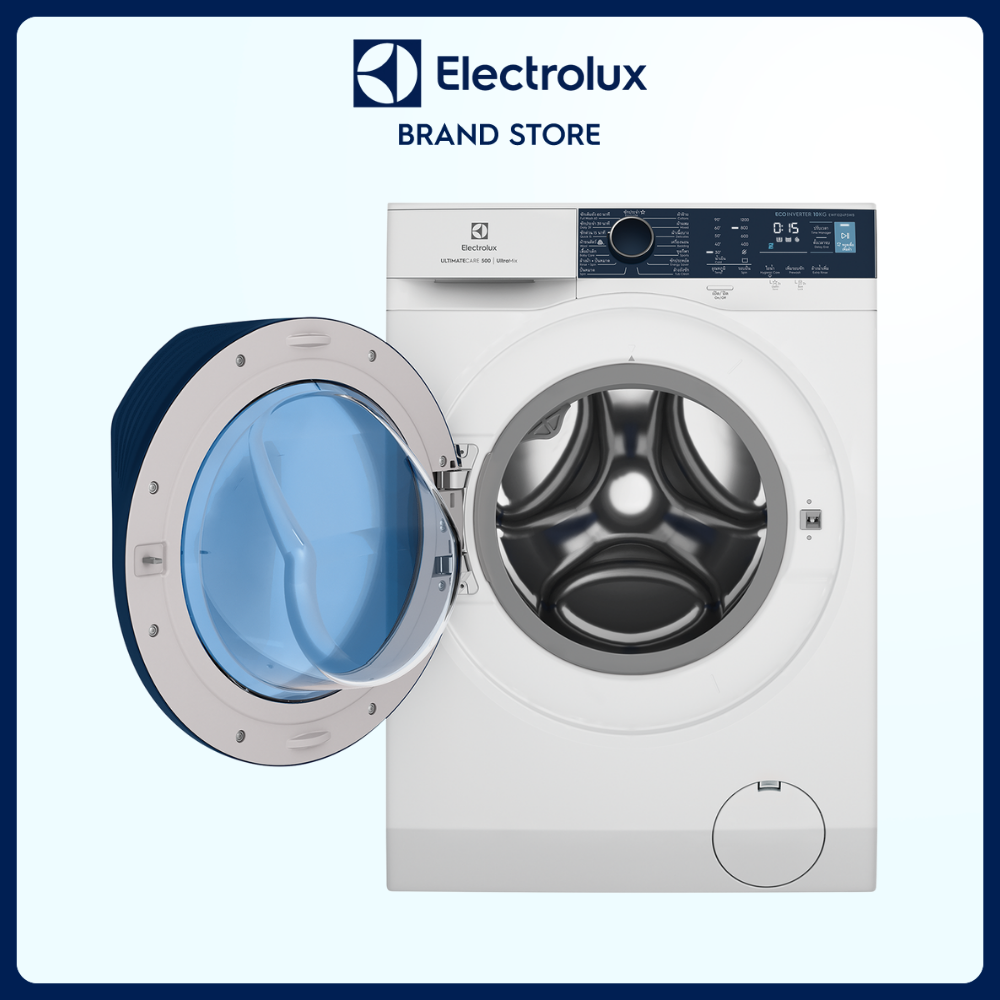 Máy giặt cửa trước Electrolux 10kg UltimateCare 500 - EWF1024P5WB - Giặt hơi nước diệt 99.9% vi khuẩn, không cặn giặt tẩy, tiết kiệm điện hơn 50%, êm dịu như giặt tay [Hàng Chính Hãng]