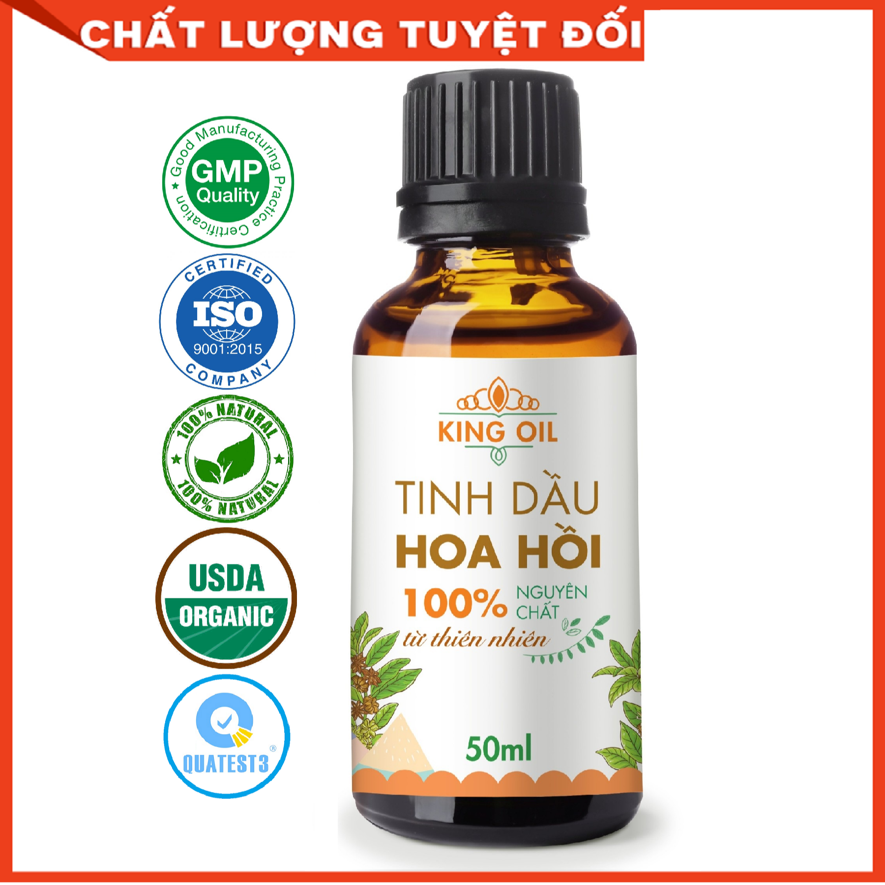 Tinh dầu Hồi 50ml nguyên chất từ thiên nhiên - KingOil