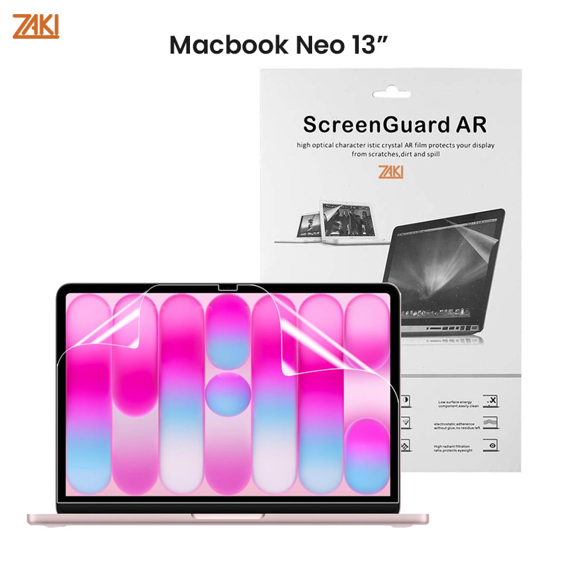 Dán mềm bảo vệ màn hình cho MacBook Neo 13″ ZAKI AR Film - Hàng Chính Hãng