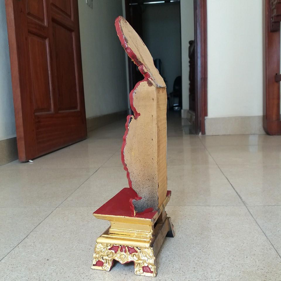 Đồ thờ cúng bài vị gỗ mít sơn son thiếp vàng kích thước cao 50cmx22cmx12cm