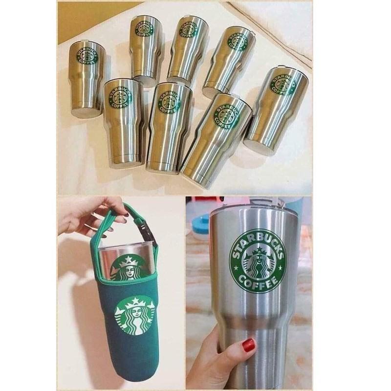 LY GIỮ NHIỆT KÈM TÚI UỐNG HÚT VÀ CỌ - FULL PHỤ KIỆN