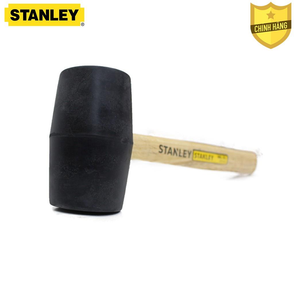 Búa cao su tinh luyên đặc nguyên khối Stanley 24oz/ 680g, độ đàn hồi cao, cán gỗ cứng tự nhiên