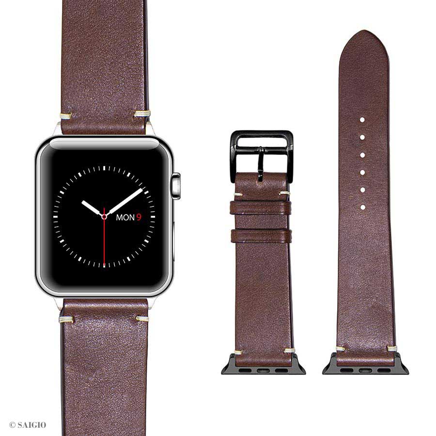 Dây Đeo Apple Watch 41mm 40mm 38mm, Chất Liệu Da Bò Cao Cấp, Phong Cách Vintage Hoài Cổ, Đơn Giản Và Tinh Tế, Tương Thích Các Phiên Bản Series 9/8/7/6/5/4/3/2/1/SE/SE2