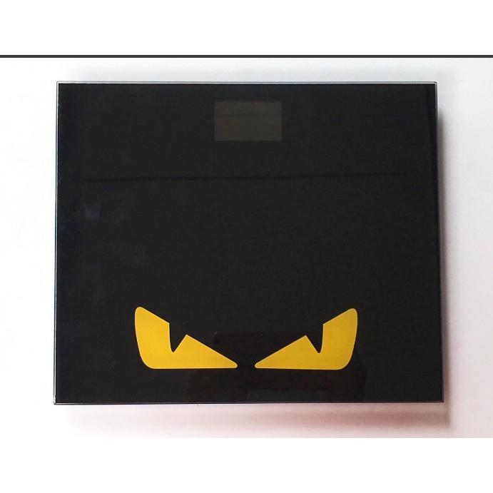 Cân điện tử cân người  max 180kg mẫu đen 2 mắt vàng