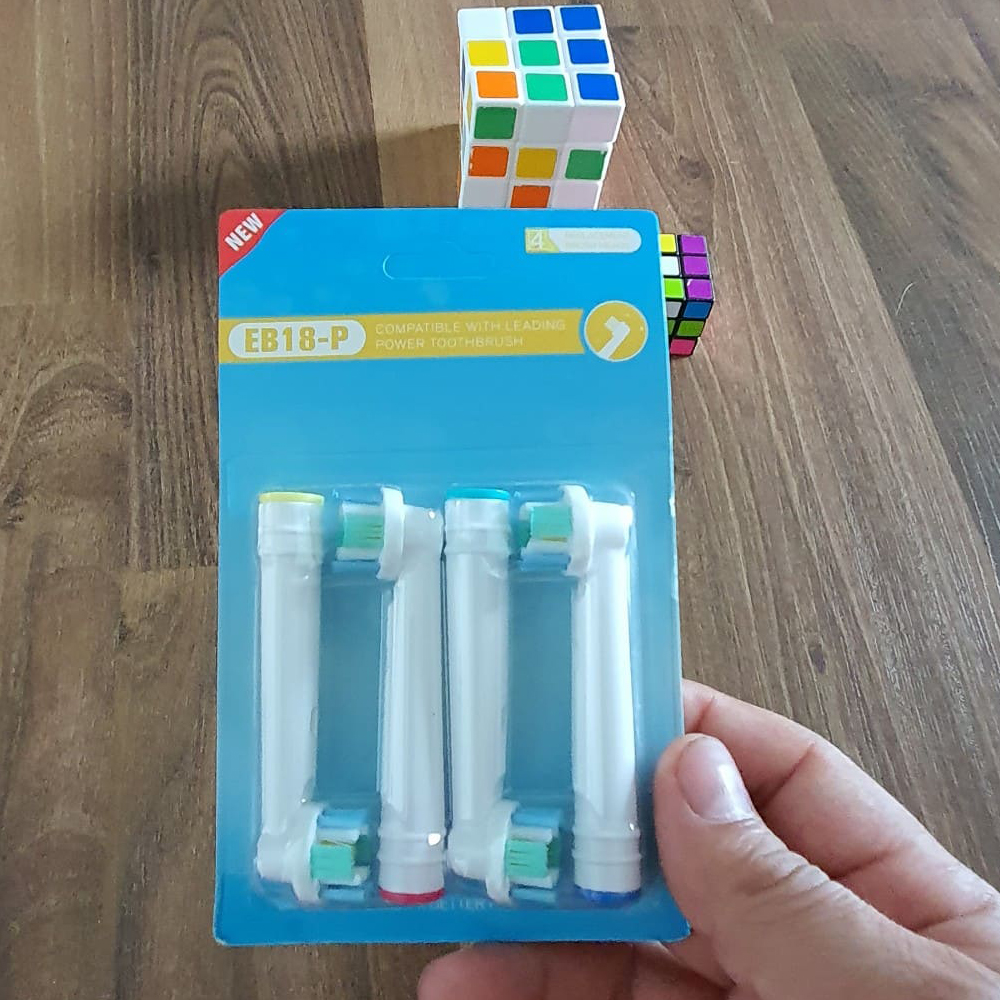 Set Đầy Đủ Nhiều Mã Bộ 4 Đầu Bàn Chải Đánh Răng Điện Máy Oral B Braun Chăm Sóc Răng Miệng Toàn Diện Mihoco Oralb Eb - Eb18 - P Pro White 3D
