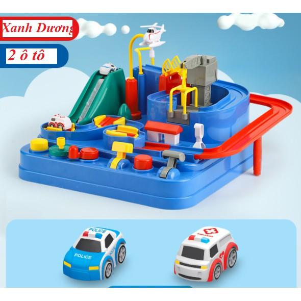 Đồ chơi ô tô đường đua phiêu lưu phát triển tư duy cho bé