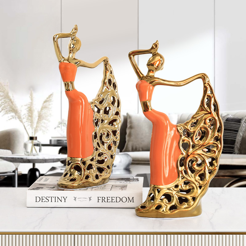 Tượng vũ công trang trí nội thất cao cấp - Đồ Decor trang trí nhà cửa đẹp - Mã T60