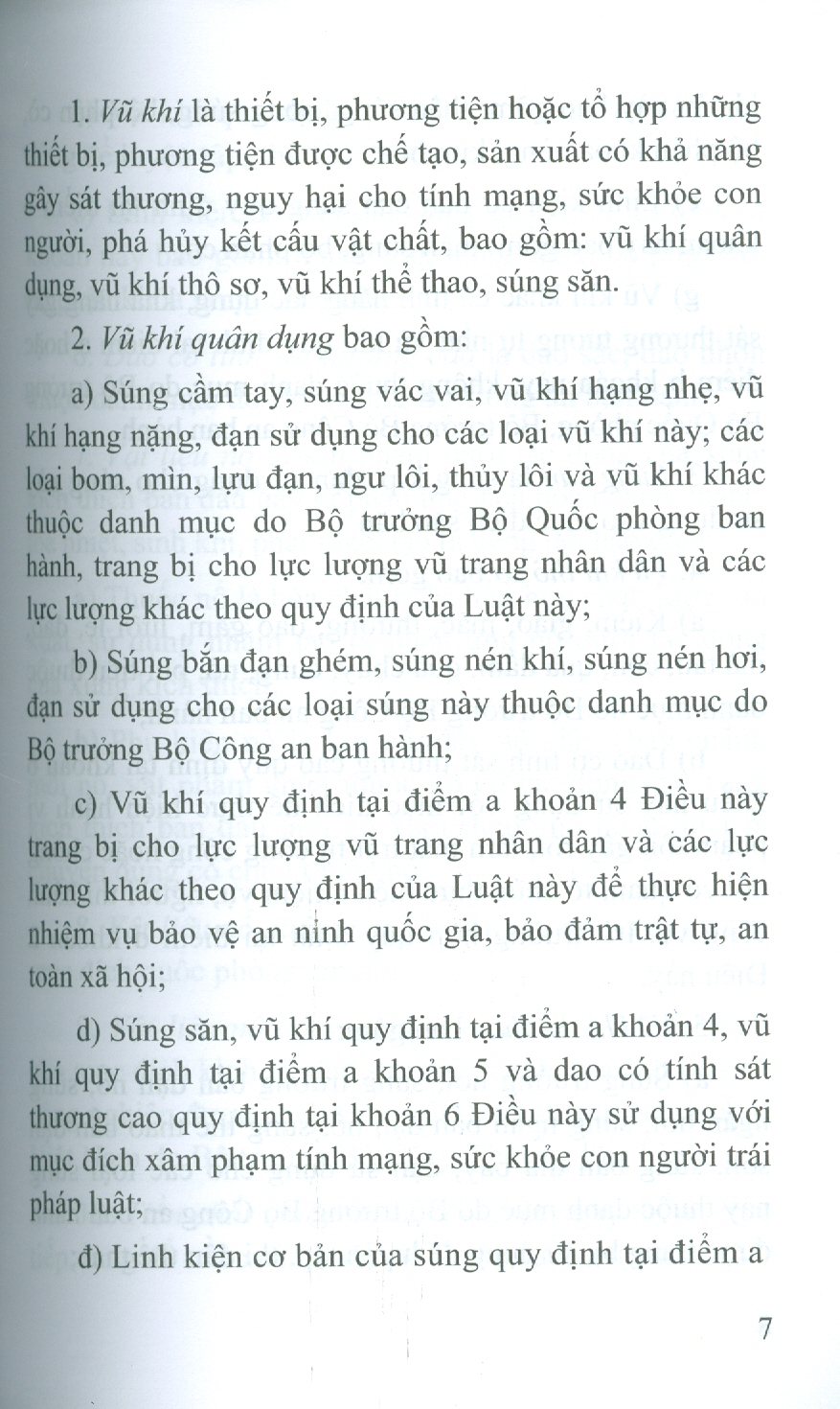 Luật Quản Lý, Sử Dụng Vu Khí, Vật Liệu Nổ Và Công Cụ Hỗ Trợ Năm 2024