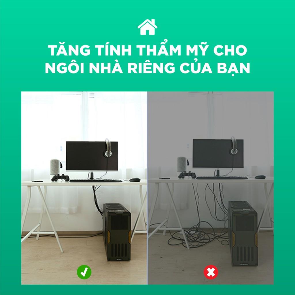 Dây dán Velcro tiện dụng đa năng màu xám dài 1-5m UGREEN LP124 - Hàng Chính Hãng