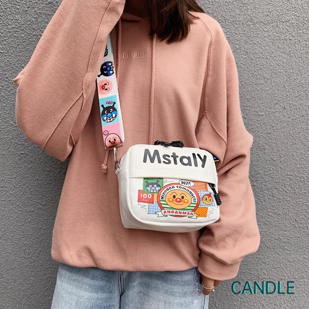 Túi Da Pu Đeo Chéo In Họa Tiết Hoạt Hình Xinh Xắn Dành Cho Nữ