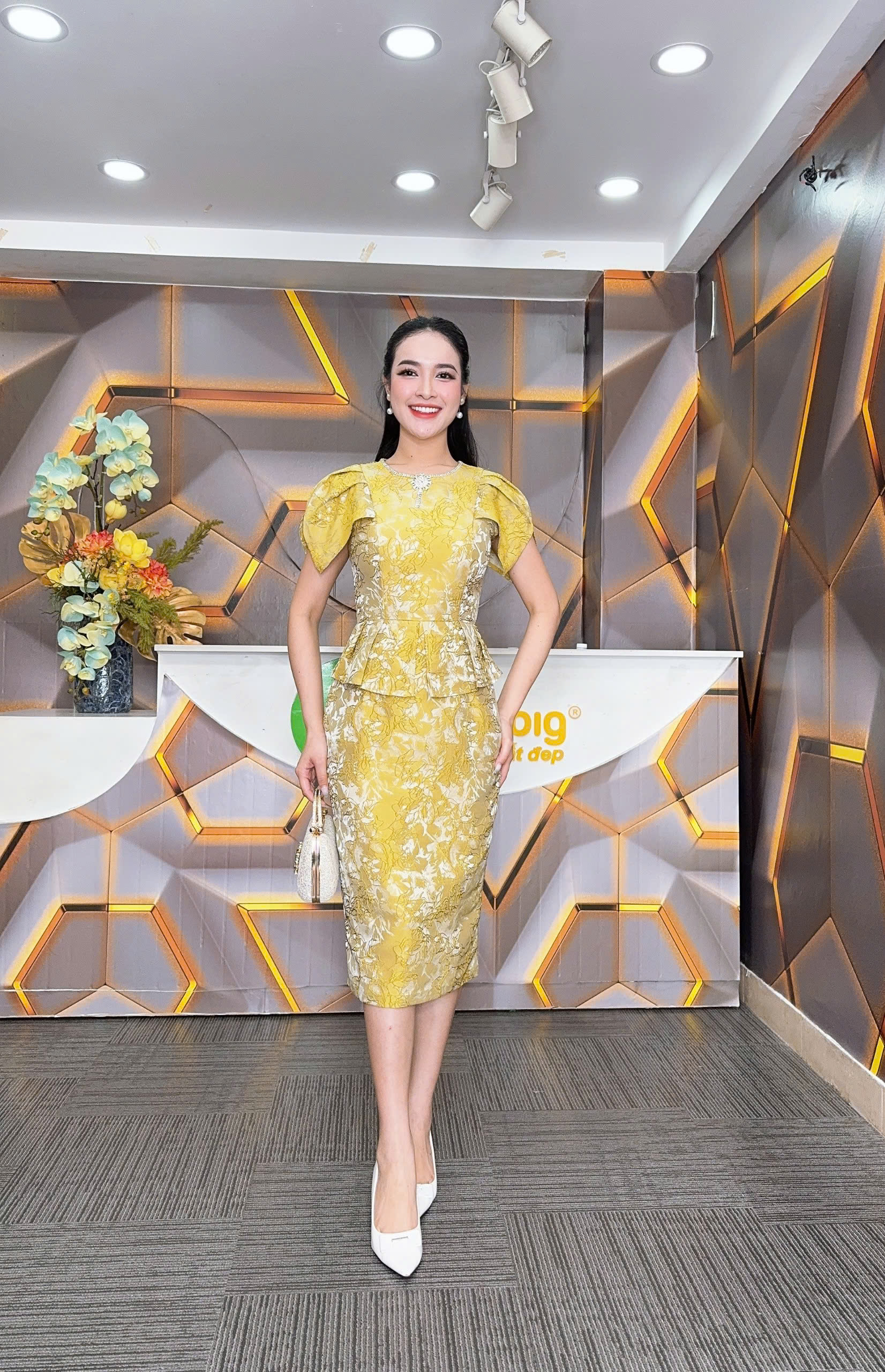 Đầm peplum - Y1831 - Thương hiệu Zonbig