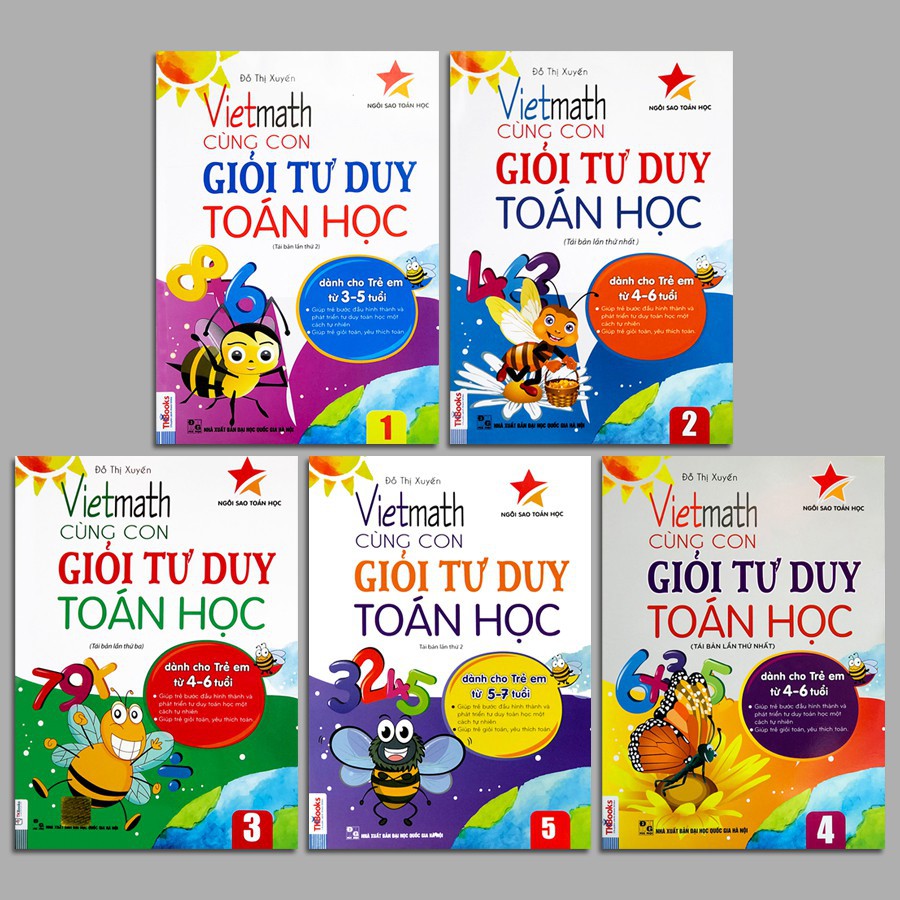 Combo Viethmath – Cùng Con Giỏi Tư Duy Toán Học - TKBooks