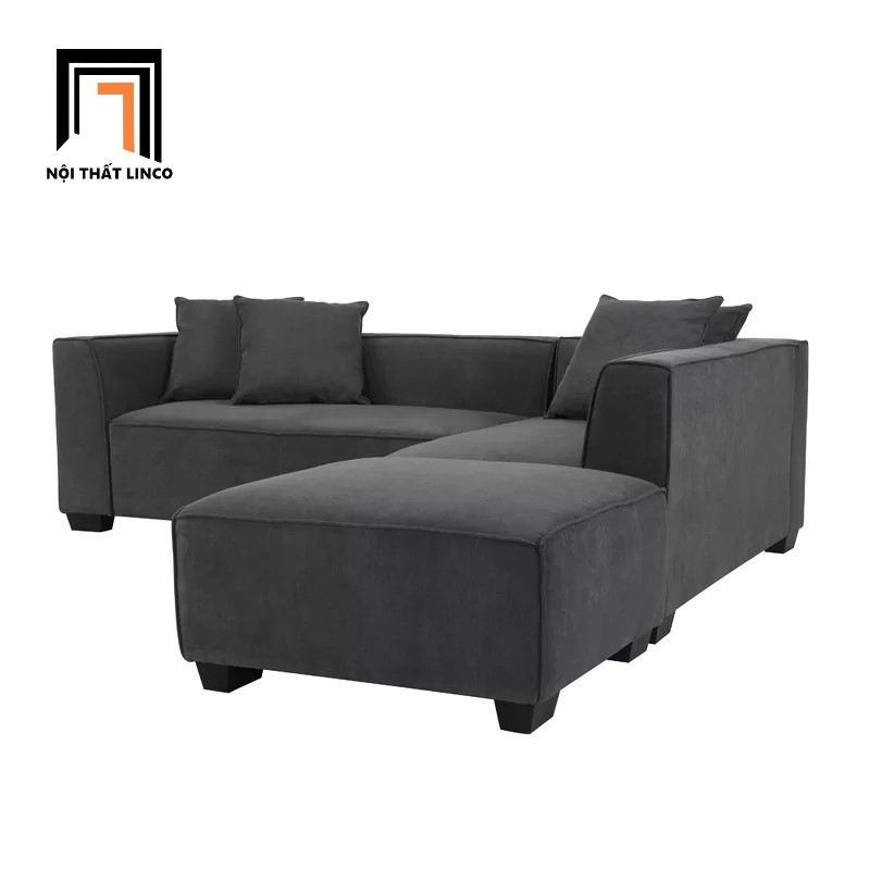 Bộ ghế sofa góc L 2m5 x 1m6 Kingee nhiều màu sắc