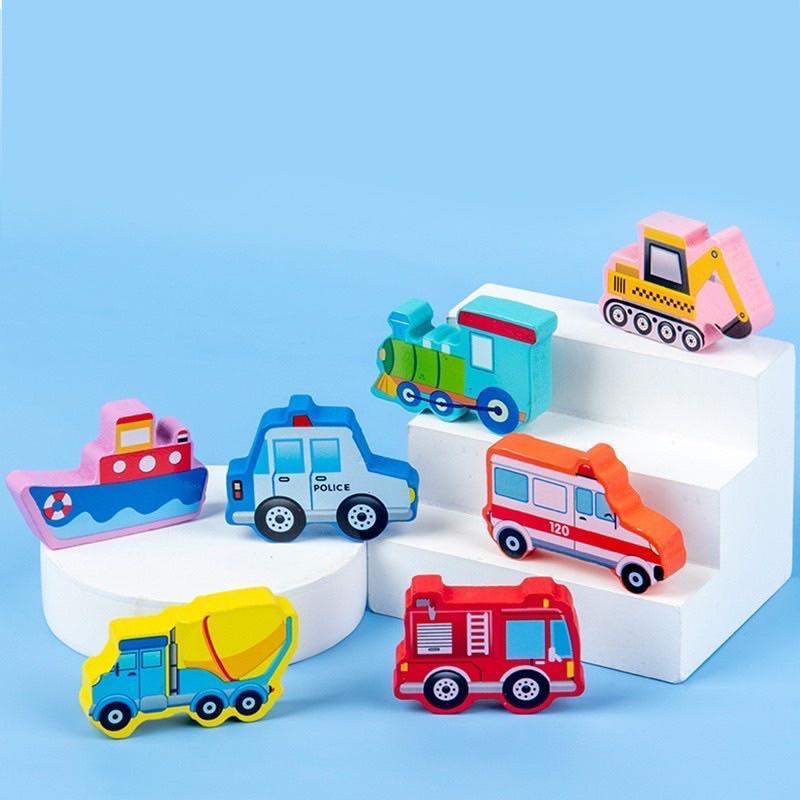 Montessori Cao Cấp Bảng Gỗ Ghép Hình + Câu Cá Cho Bé 7 In 1  - Hàng Chất Lượng