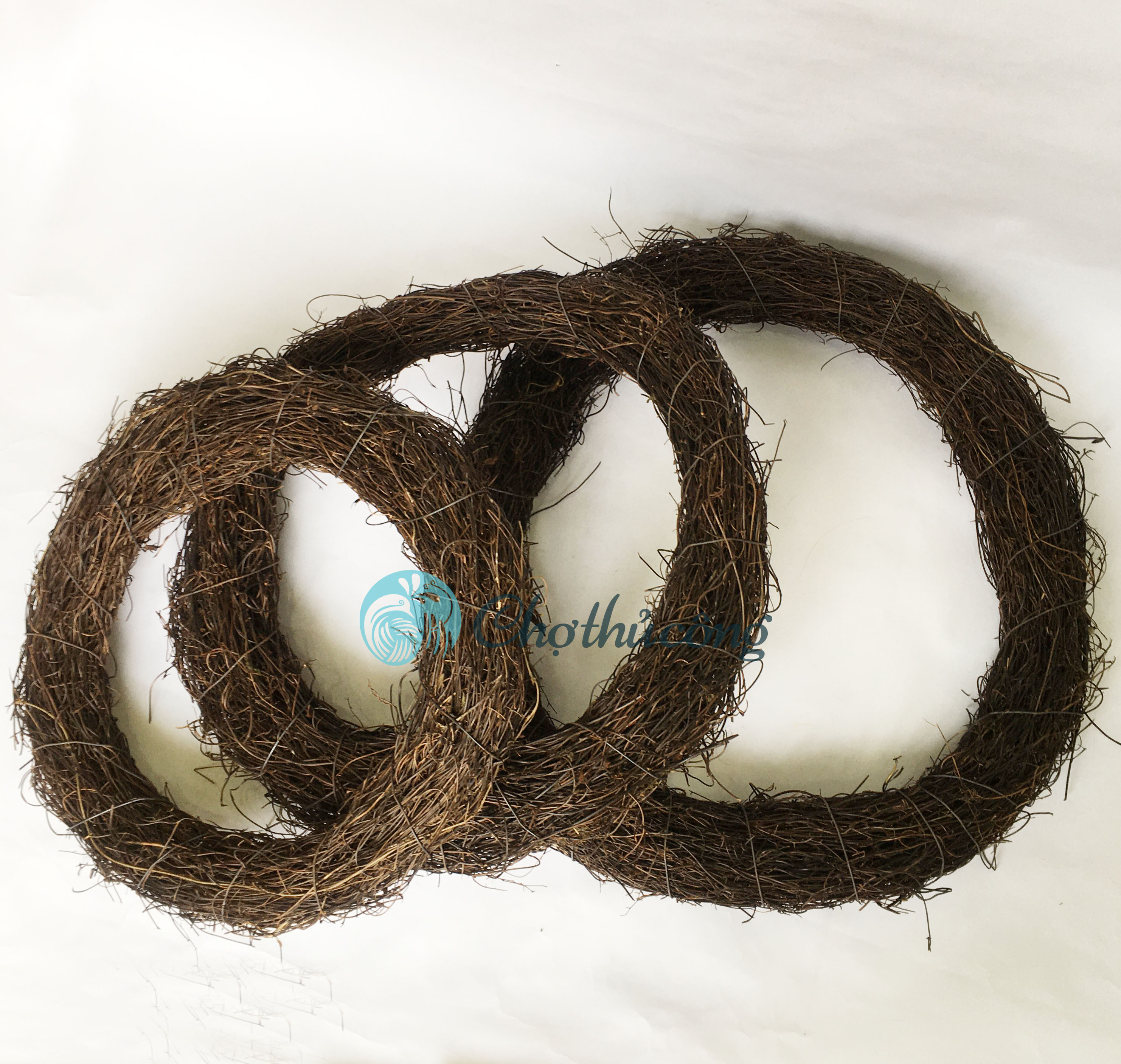Vòng dây rừng tự nhiên làm vòng nguyệt quế, vòng hoa treo cửa, vòng hoa giả trang trí noel decor giáng sinh