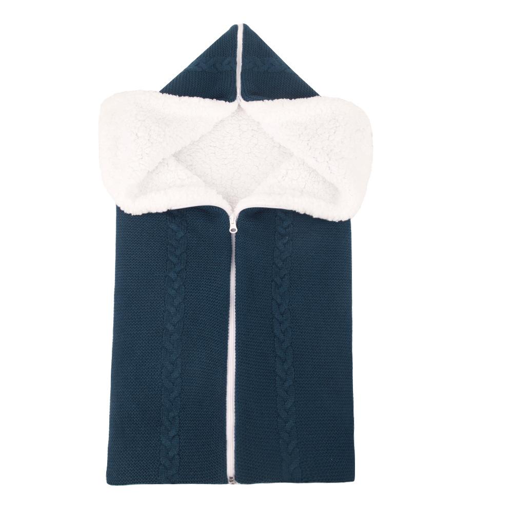Trẻ Sơ Sinh Túi Ngủ Làm Dày Mùa Đông Cho Bé Bao Dệt Kim Xe Đẩy Đầm Footmuff Tập Đi Slaapzak Kid Sleepsack Trẻ Sơ Sinh Bao